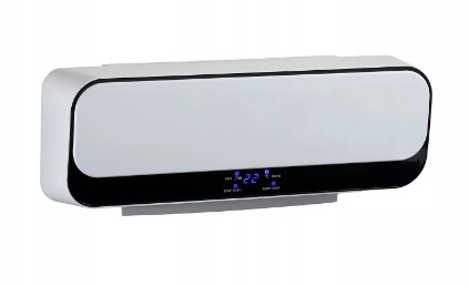 Biały naścienny termowentylator - 2000W