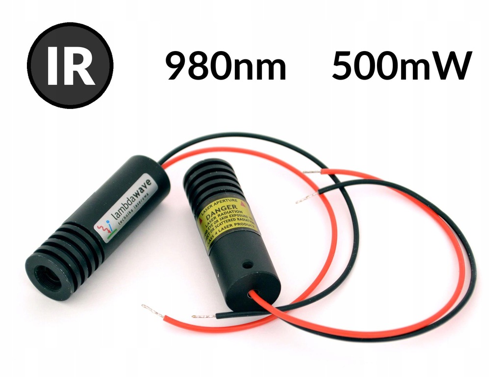 LAMBDAWAVE Moduł laserowy podczerwony 500mW 980nm