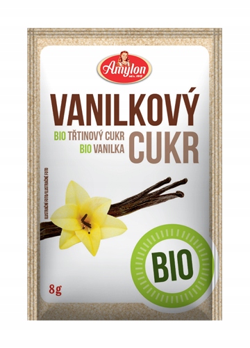 Cukier waniliowy do ciast i wypieków BIO 8g Amylon