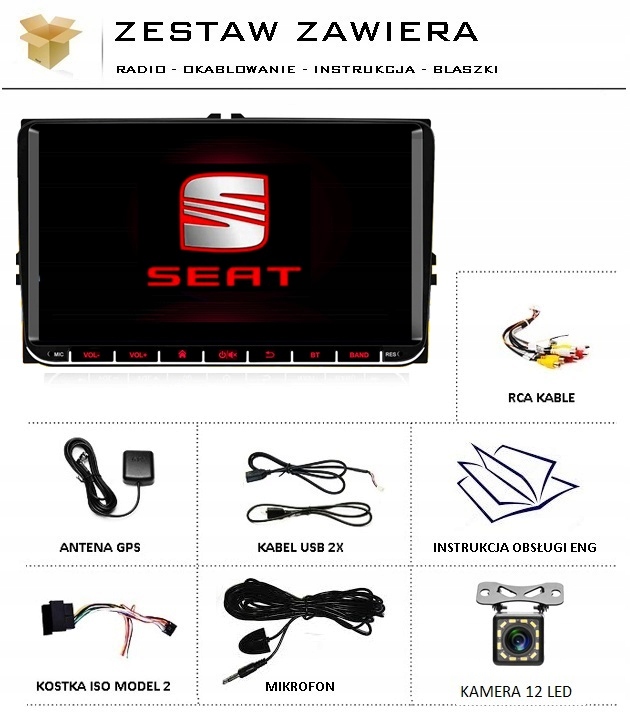 Купить РАДИО НАВИ ANDROID 9 WiFi SEAT LEON TOLEDO ALTEA: отзывы, фото, характеристики в интерне-магазине Aredi.ru