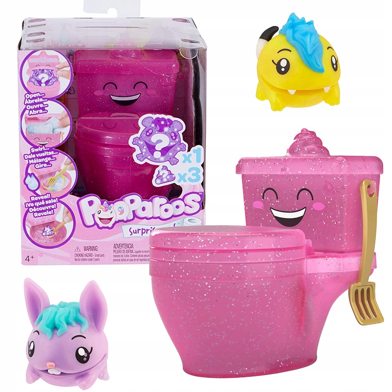 MATTEL POOPAROOS TOALETA NIESPODZIANKA Różowa WC