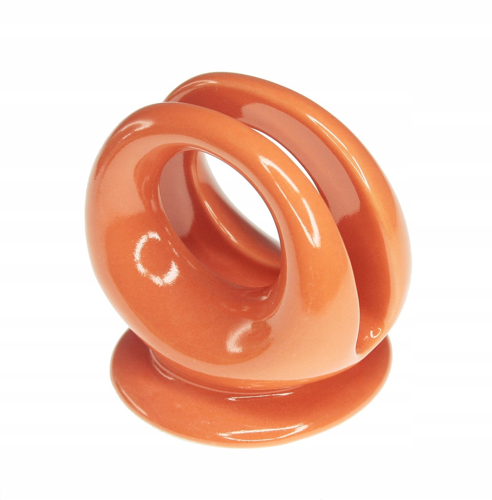 Ceramiczny serwetnik w kolorze pomarańczowym, WYPR