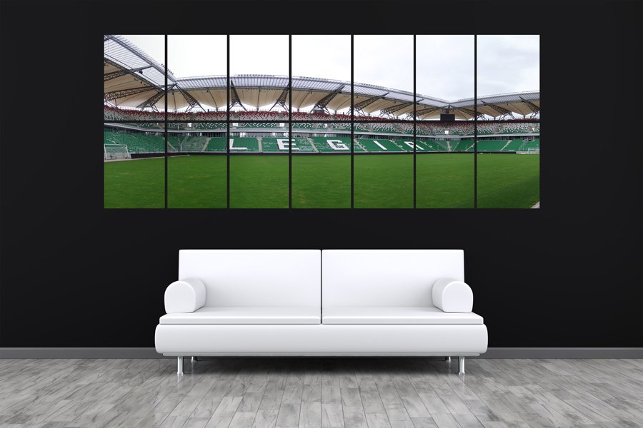 TWÓJ OBRAZ PLAKAT 80x210cm Legia Warszawa stadion