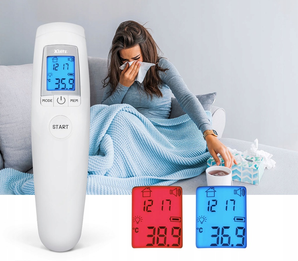 Купить Бесконтактный термометр Xblitz Medic T01, белый: отзывы, фото, характеристики в интерне-магазине Aredi.ru