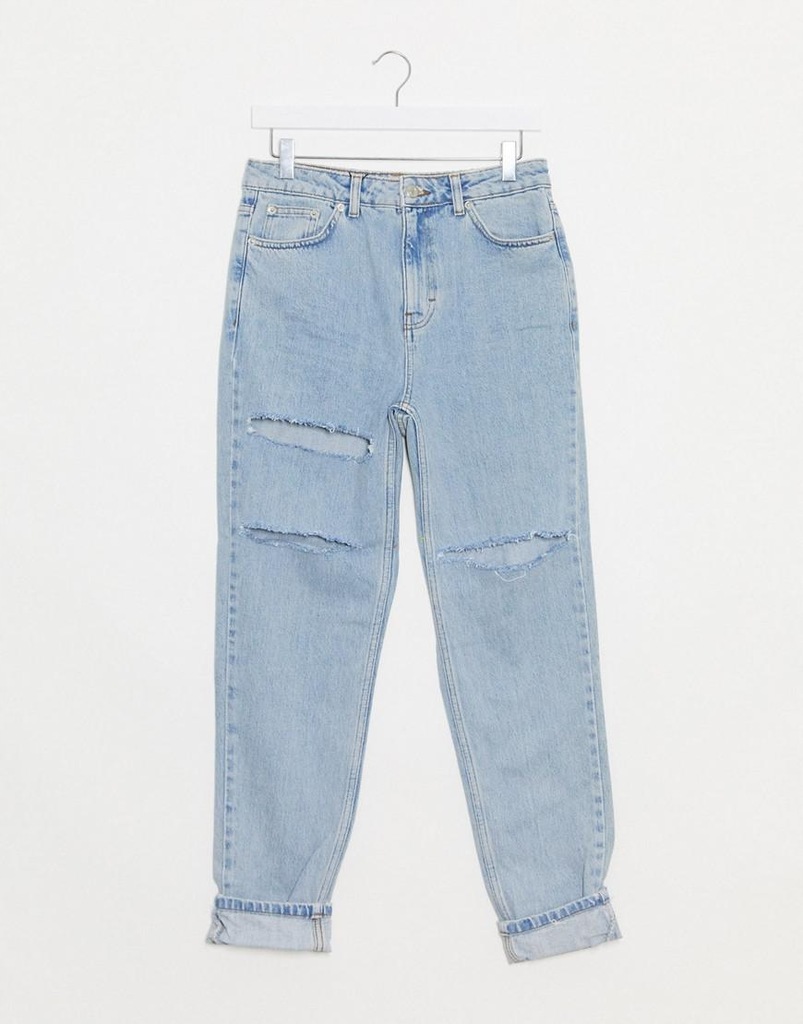 TOPSHOP JEANSY DAMSKIE Z DZIURAMI 26/32 1A00