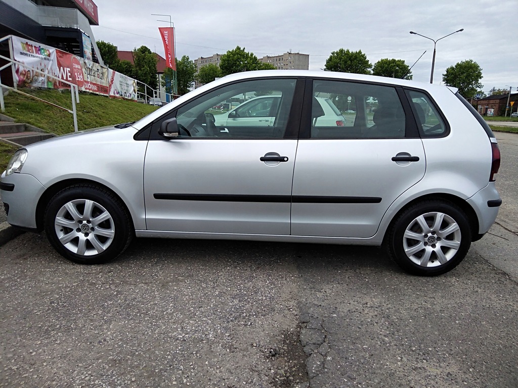 VW POLO IV 1,4 TDI, 2007r srebrny stan bdb, klima