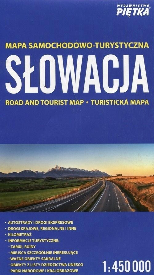 SŁOWACJA 1:450 000 MAPA SAMOCHODOWA PIĘTKA