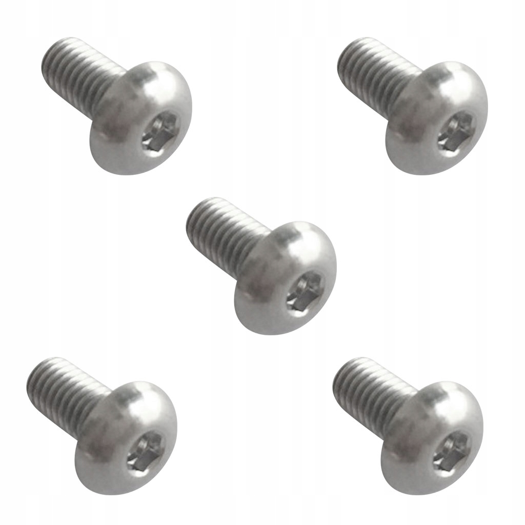 5Pcs Durable M5x12mm GR5 TC4 Titanium Head Socket Cap Bolts Screw