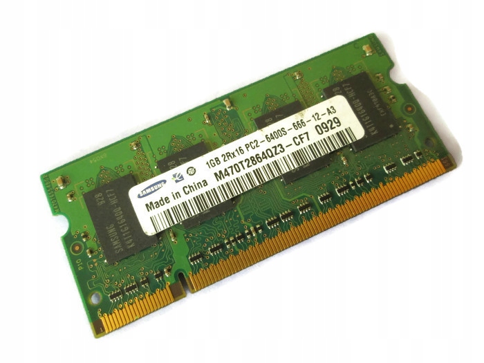 SAMSUNG 1GB DDR2 800Mhz CL6 PC2-6400S SODIMM