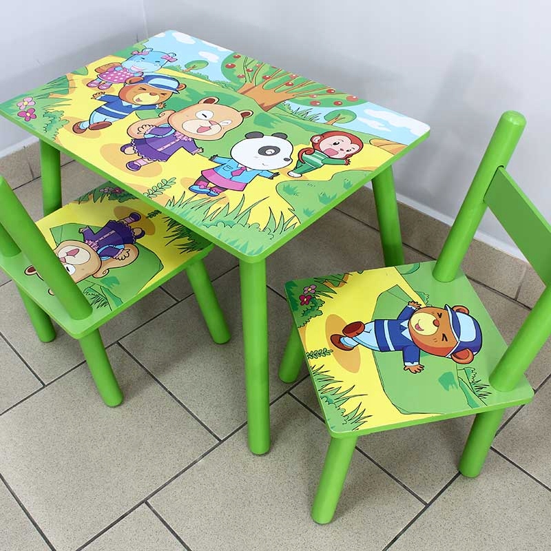 ZESTAW STOLIK I DWA KRZESŁA DLA DZIECI UC121439 - 7968960619