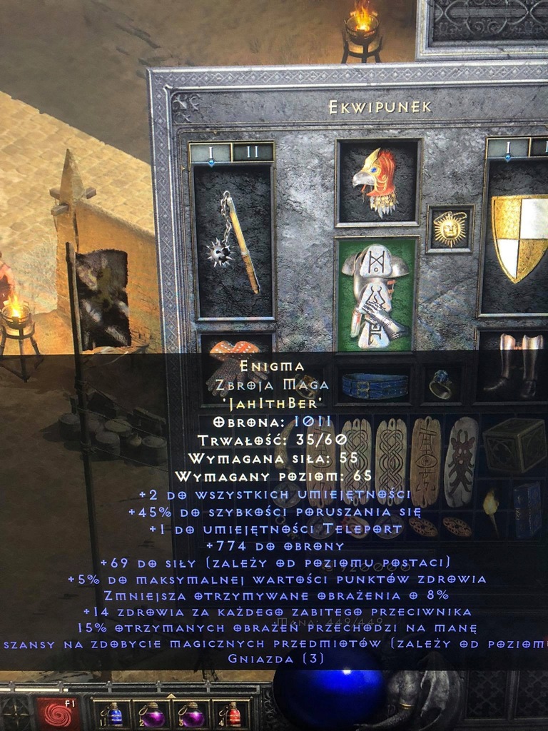 Diablo 2 RESURRECTED słowo runiczne enigma