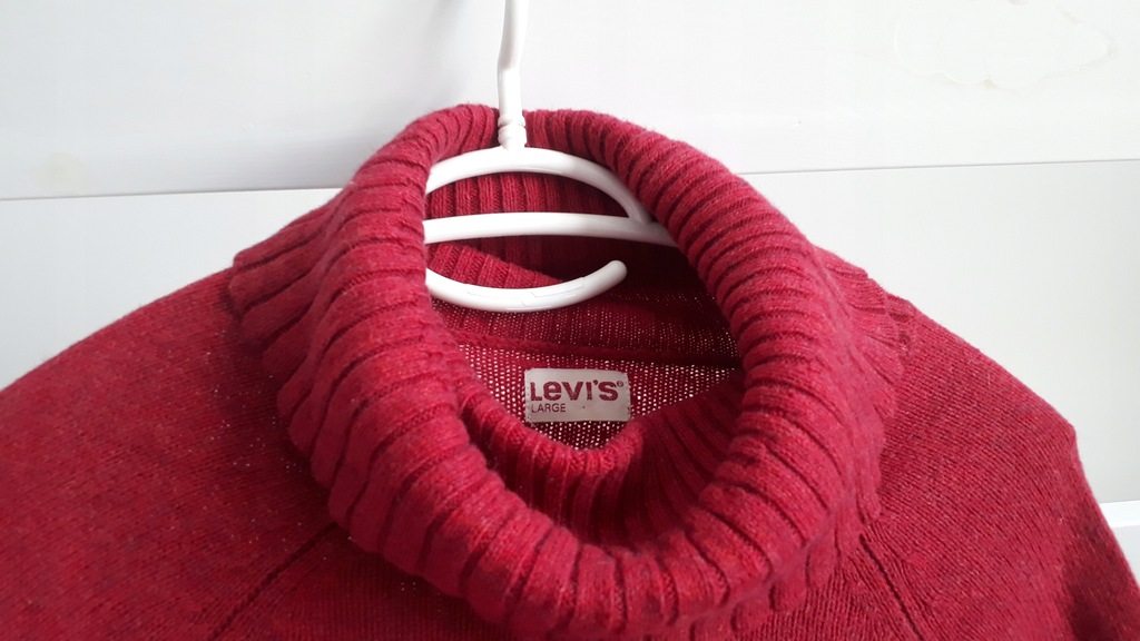 LEVI'S _-sweterek wełna BDB+ L
