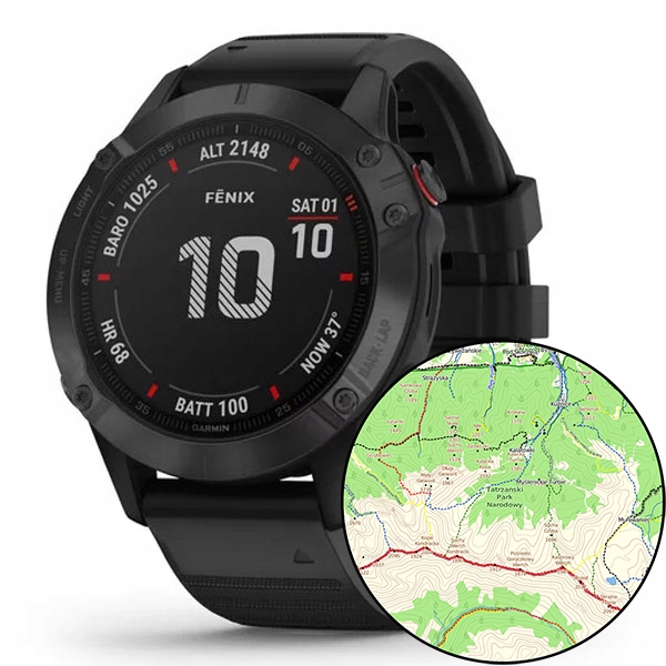 Купить НОВЫЙ Garmin Fenix ​​6 Pro Black + OSMapa Польша: отзывы, фото, характеристики в интерне-магазине Aredi.ru