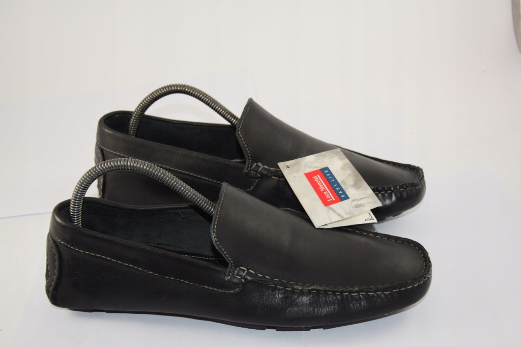 LUCA MANCINI -MOKASYNY ZE SKÓRY NEW 8480146086 oficjalne