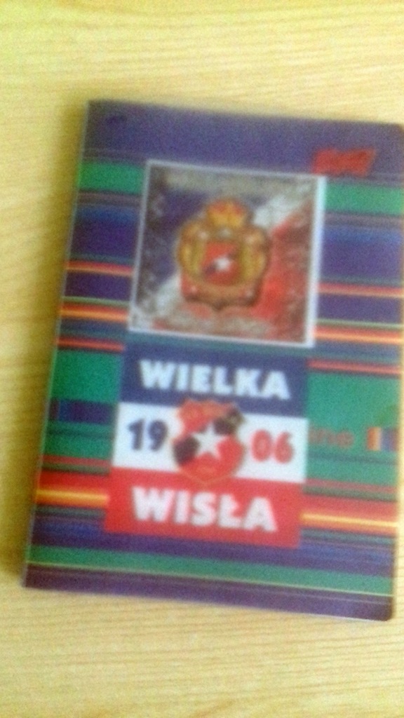 Zeszyt z autografami piłkarzy Wisły Kraków 2005r.