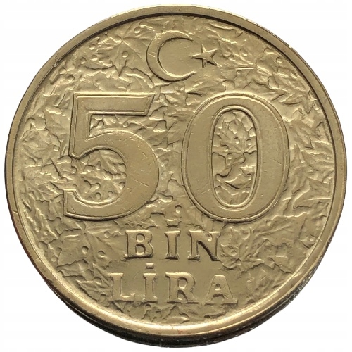66724. Turcja, 50 000 lir, 1996r.
