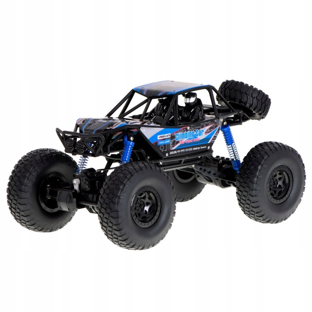 Samochód zdalnie sterowany RC Crawler Climbing Car 1:10 4WD 48cm niebieski