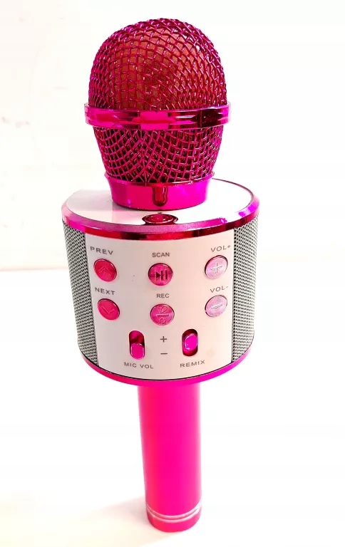MIKROFON BLUETOOTH RÓŻOWY