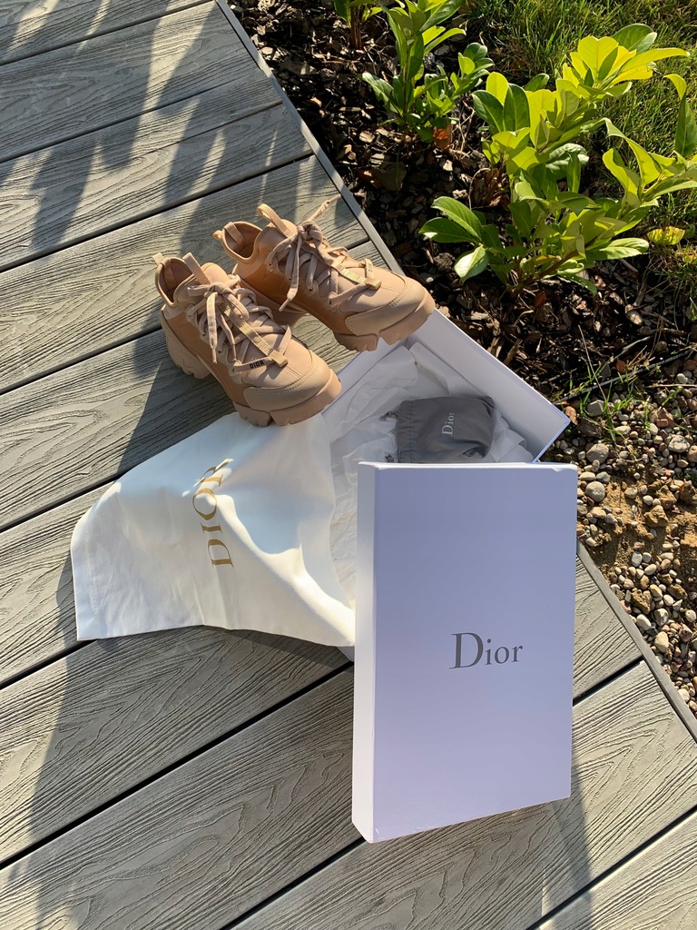 Dior D- Connect スニーカー　箱付き 美品】ディオール Dior☆D-Connect スニーカー パリの街並み