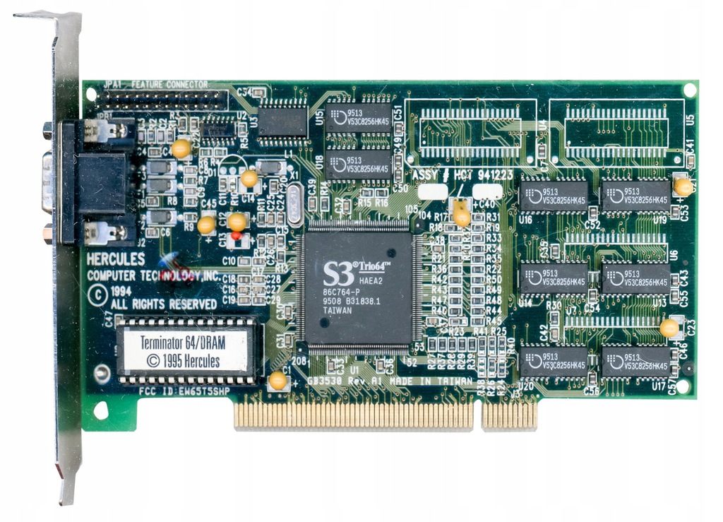 HERCULES S3 TRIO64V+ 2MB PCI TERMINATOR 64/VIDEO