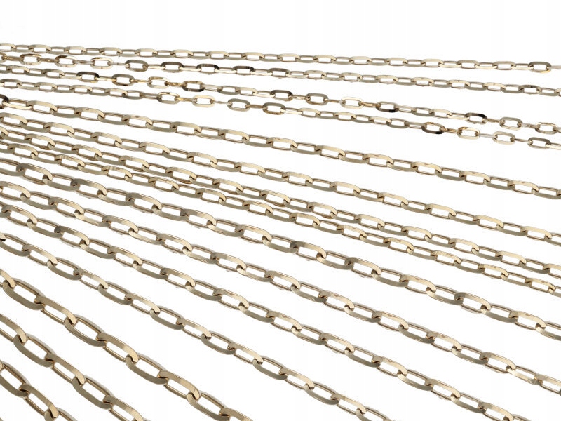 Złoty łańcuszek 585 splot ankier 42cm chrzest komu żółte złoto 14k prezent