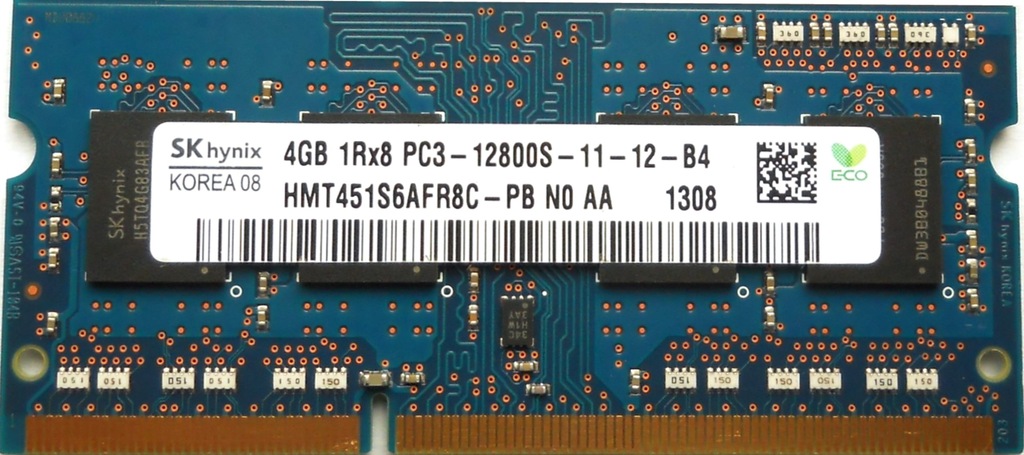HYNIX 4GB DDR3 1600MHz 1Rx8 PC3-12800S 11-12-B4