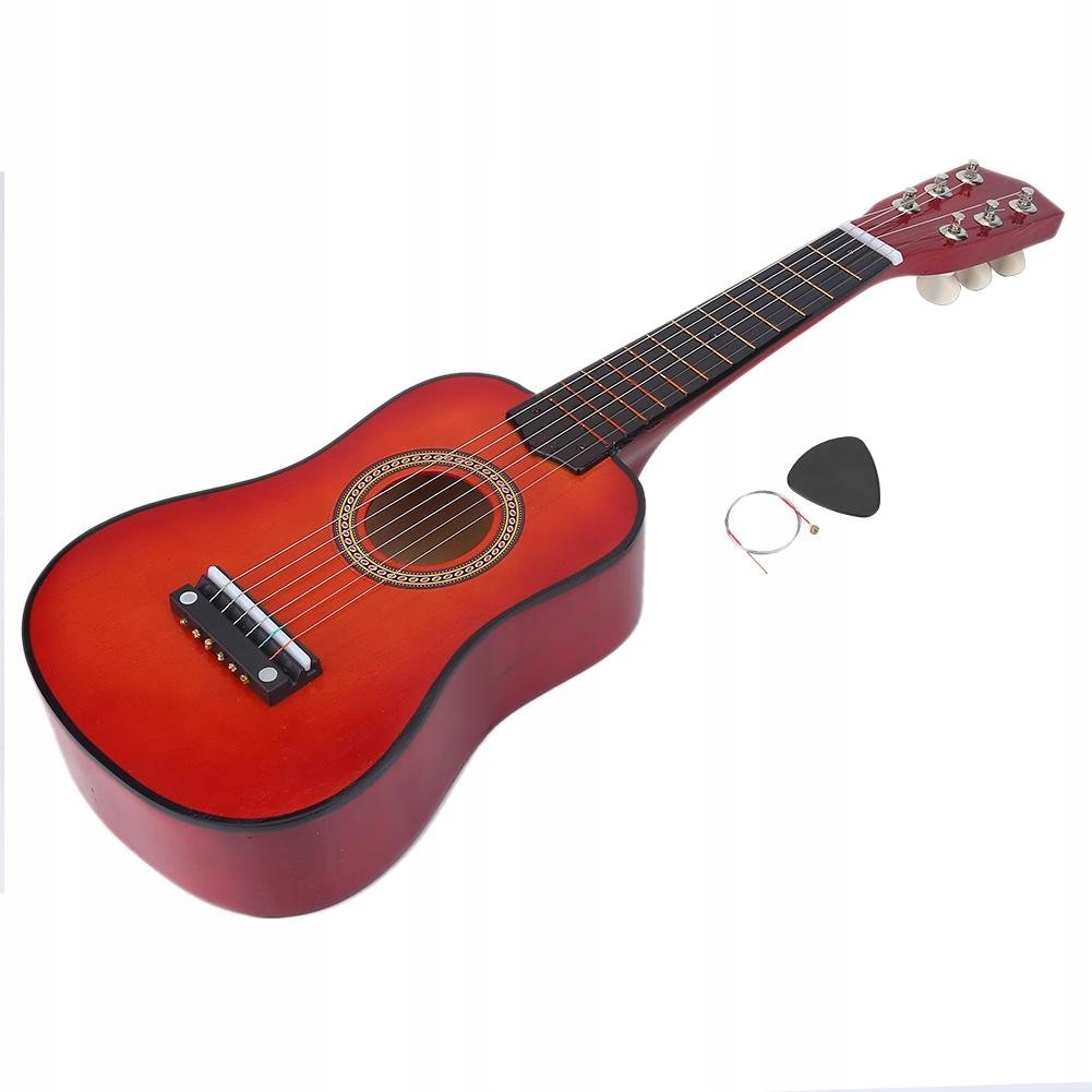 Gitara Dilwe dla dzieci z plektronem i smyczkami