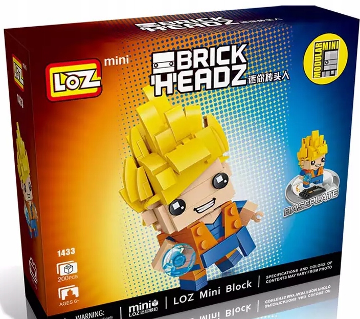 Klocki Brick Headz firmy LOZ Dragon Ball SONGO Ku 9329982885