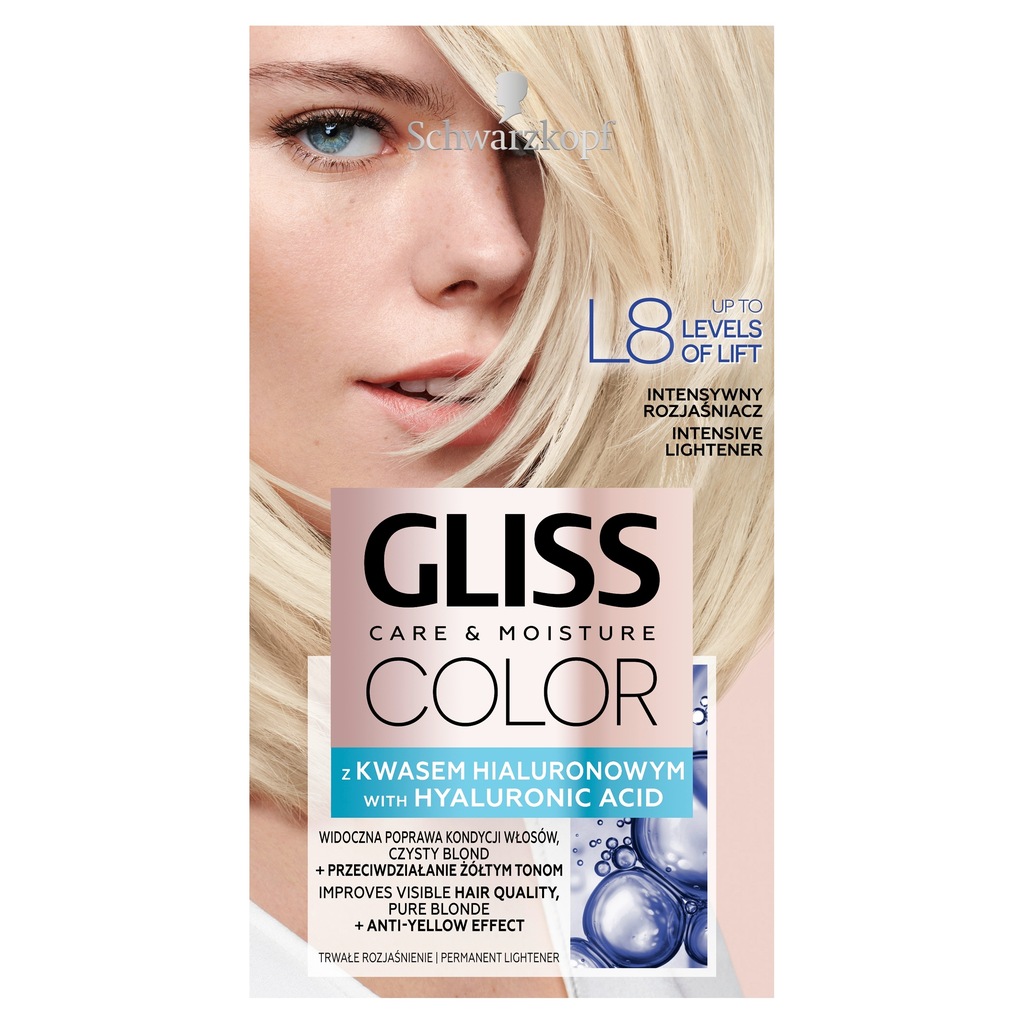 Gliss Color Care and Moisture intensywny rozjaśniacz L8