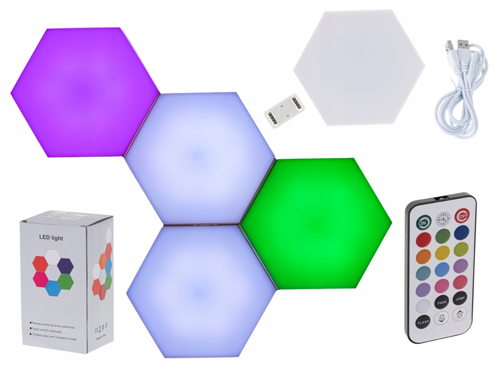Lampa modułowa LED dotykowa ścienna 5szt kolor,,KX