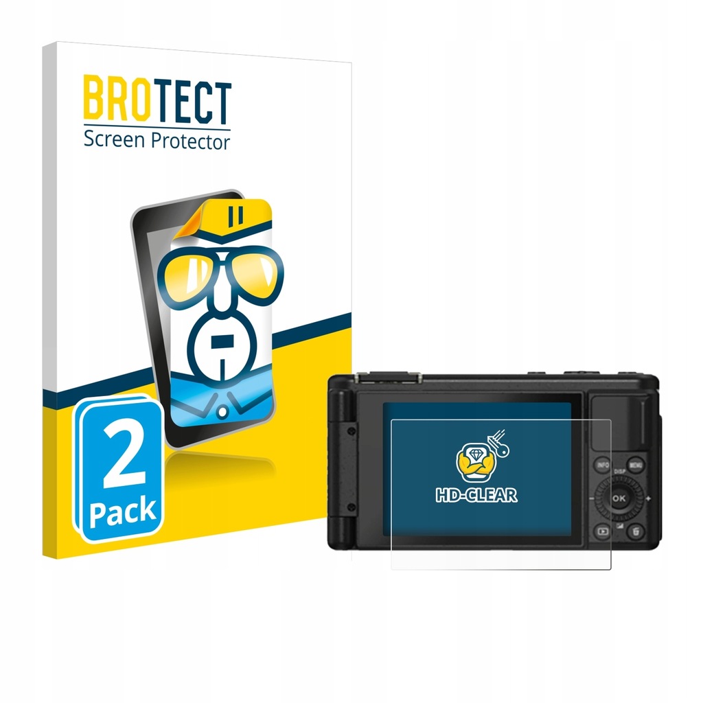 2x BROTECT HD-Clear Screen Protector for Yashica City 200