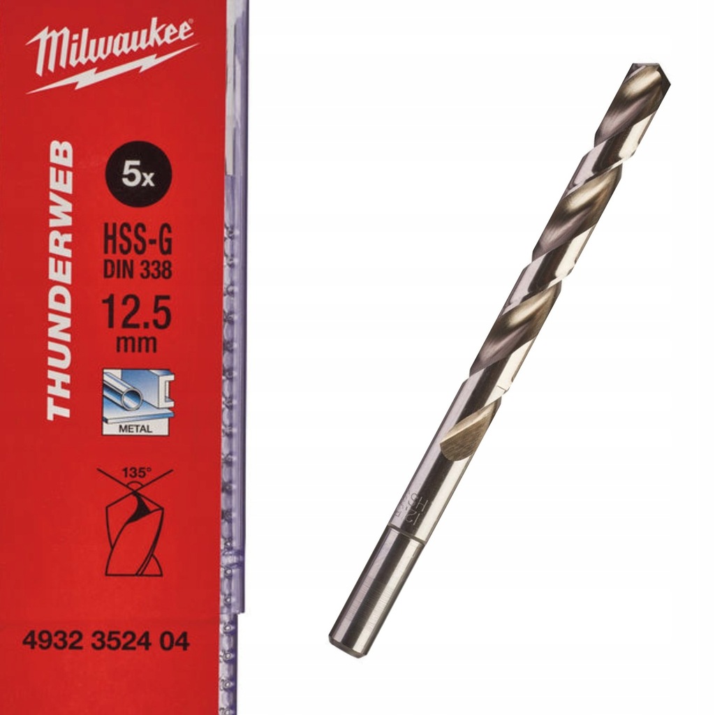 Wiertło do metalu HSS-G fi 12,5 mm Milwaukee 1 szt