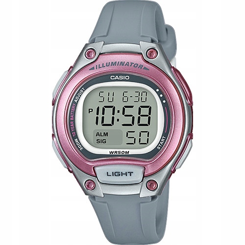 DZIEWCZĘCY SPORTOWY ZEGAREK CASIO LW-203 8A STOPER