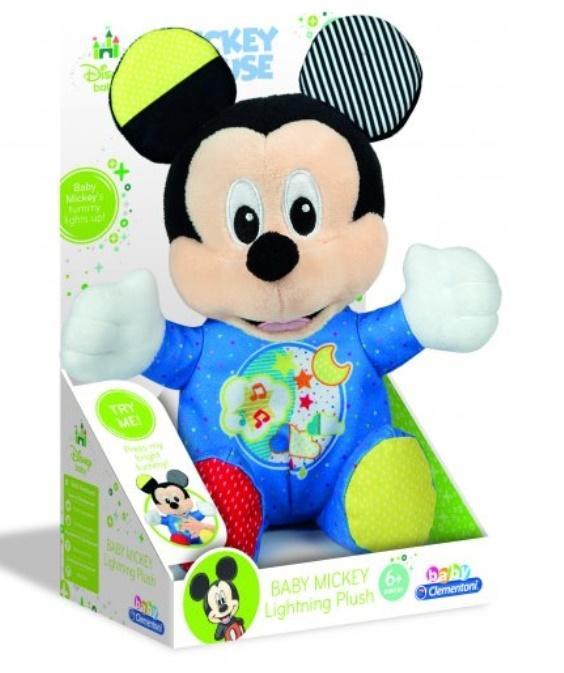 BABY MICKEY - ŚWIECĄCY PLUSZAK, CLEMENTONI