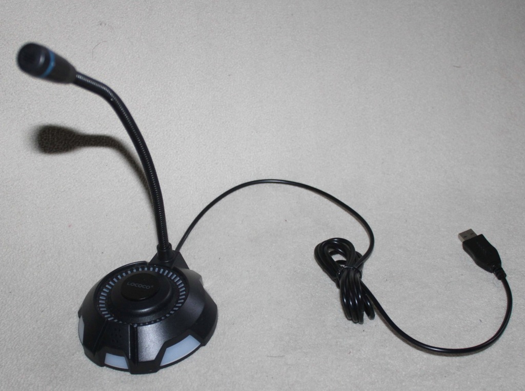 MIKROFON STACJONARNY PRZEOWDOWY USB DO KOMPUTERA LOCOCO