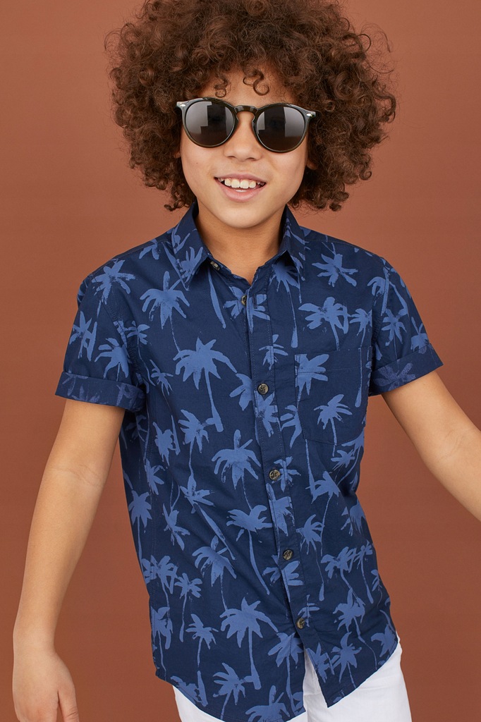 H&M koszula hawajska palmy NOWA! 146