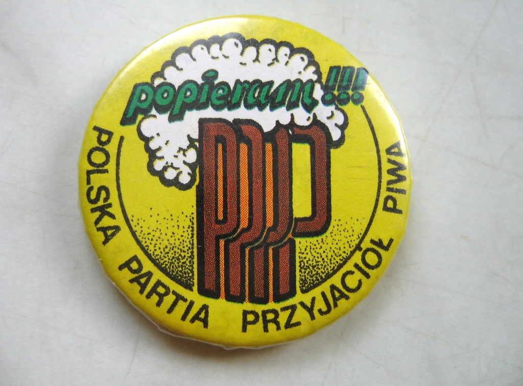Polska Partia Przyjaciół Piwa BUTTON WYBORCZY !!!
