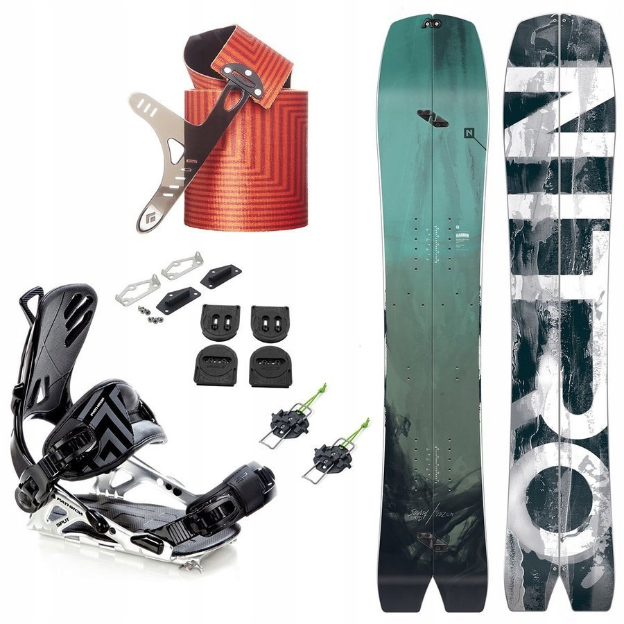 ZESTAW splitboard NITRO Squash + wiązania + foki