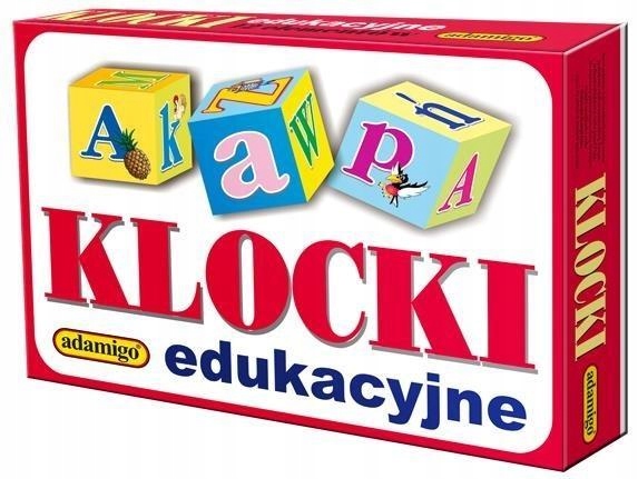 KLOCKI EDUKACYJNE 18 ELEMENTOWE, ADAMIGO