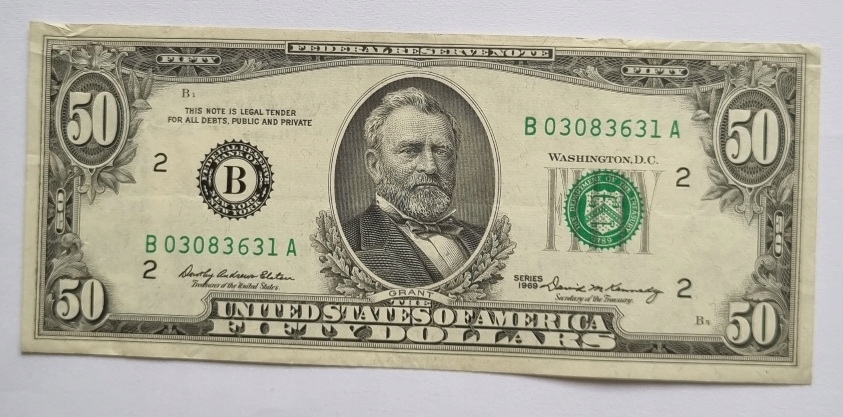 USA 50 dolarów 1969
