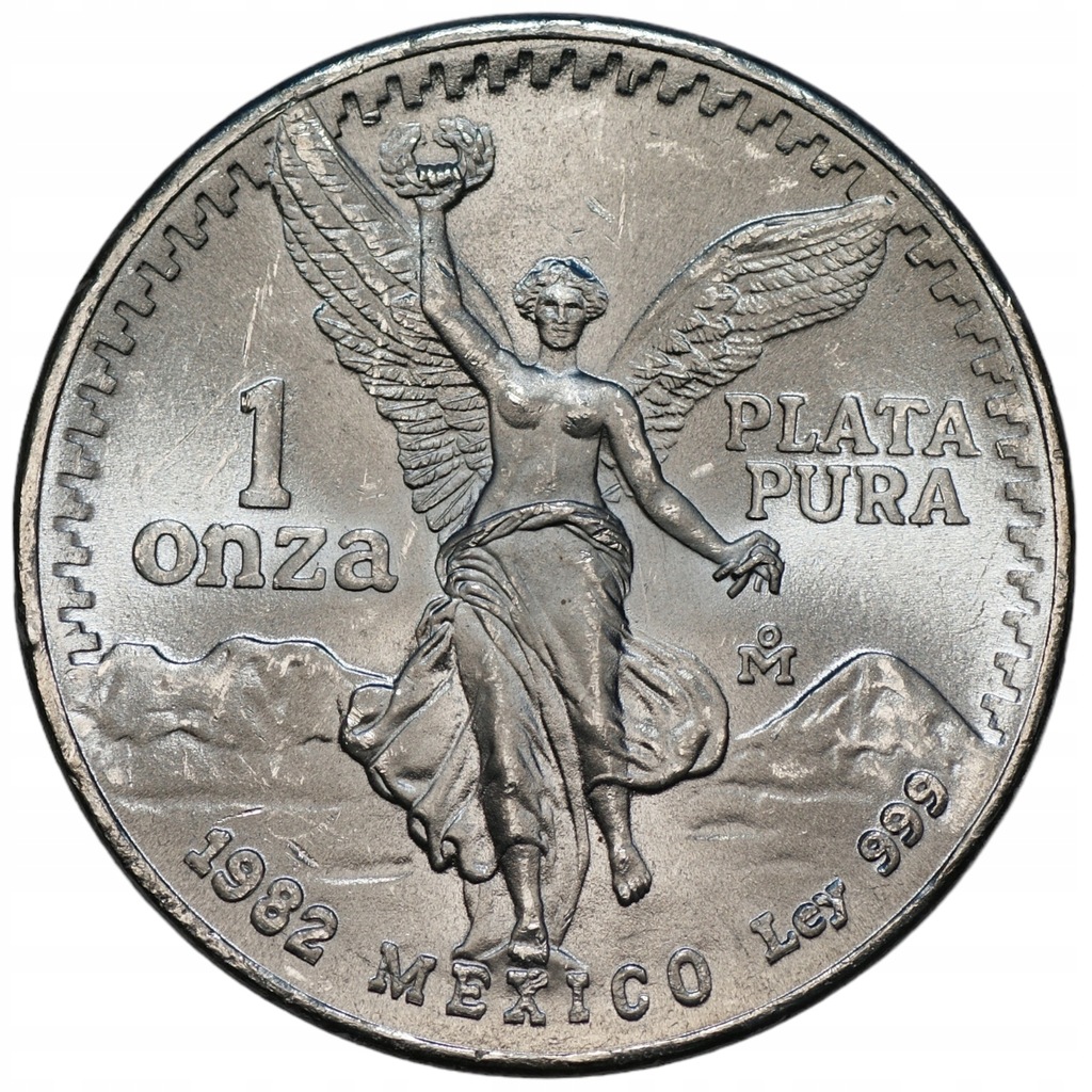 MEKSYK - 1 Onza Plata Pura 1982 - 1 uncja czystego srebra