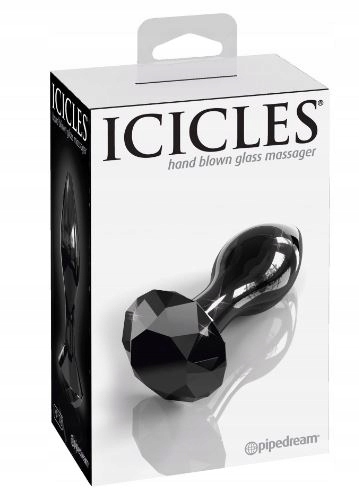 Korek analny szkło Icicles 9 cm