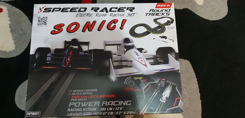 speed racer electric road racing set sonic