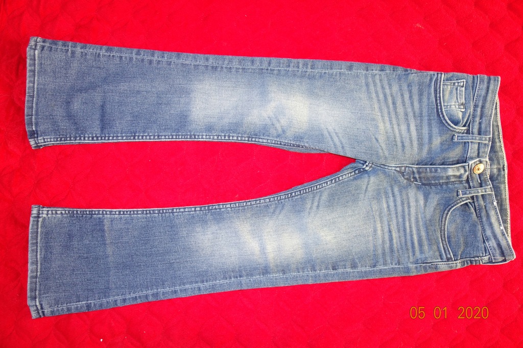 H&M wygodne spodnie spodenki jeansy 110