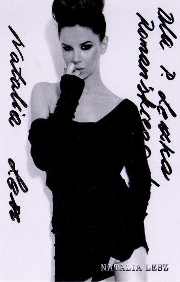 Natalia Lesz - zdjęcie z autografem