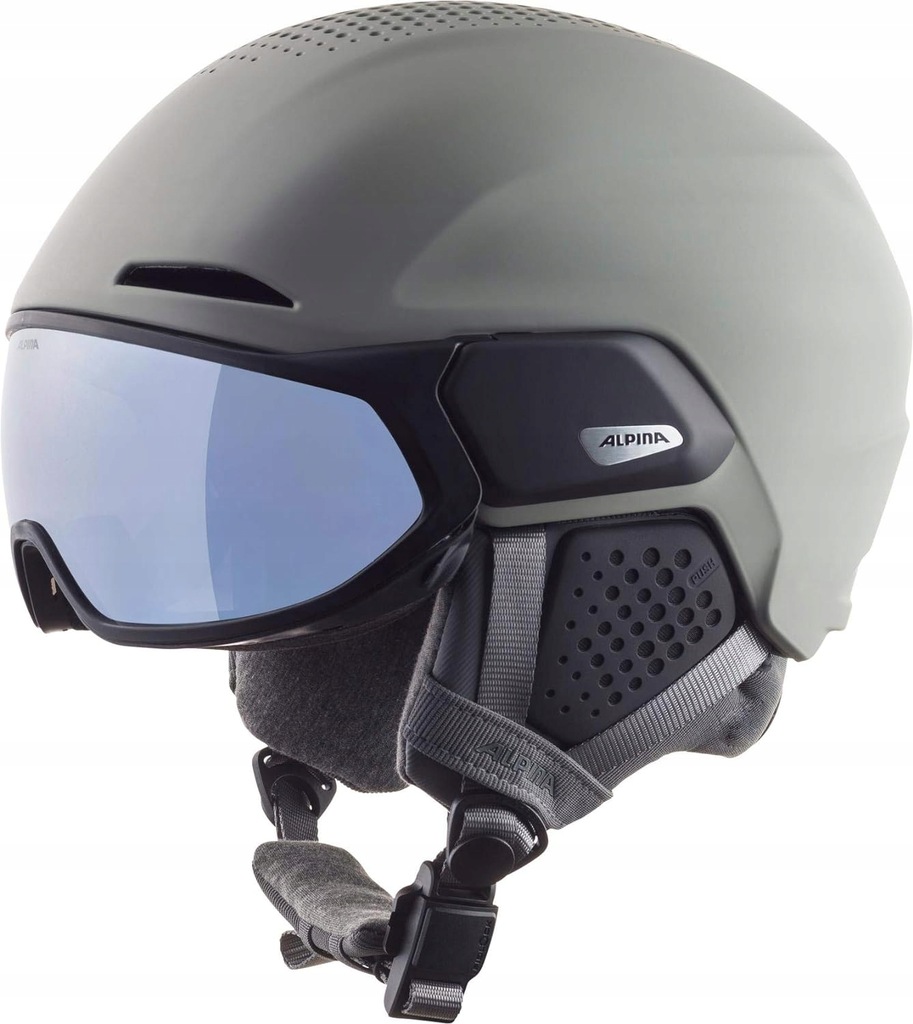 KASK NARCIARSKI SNOWBOARDOWY ALPINA ALTO Q-LITE 59-63CM SZARY