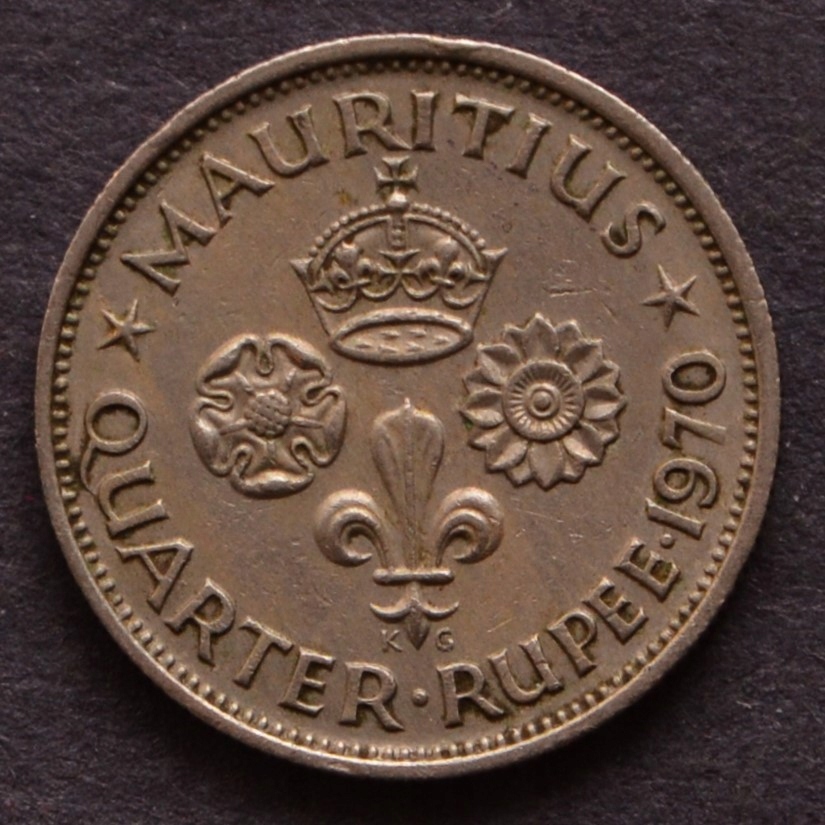 Mauritius - 1/4 rupee 1970