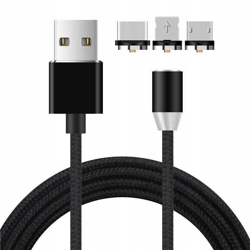 Купить МАГНИТНЫЙ КАБЕЛЬ ЗАРЯДНОЕ УСТРОЙСТВО ДЛЯ IPHONE 3в1 MICRO USB C: отзывы, фото, характеристики в интерне-магазине Aredi.ru