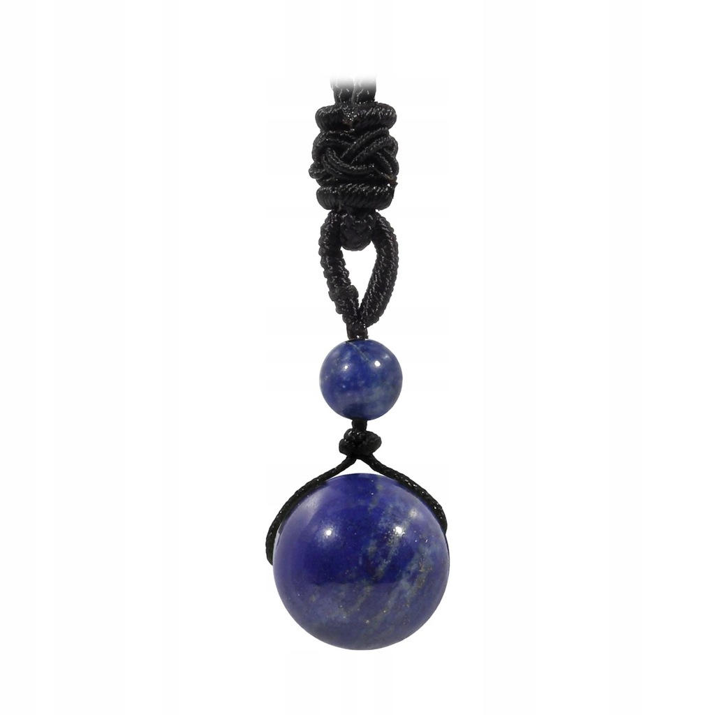 1.4cm Stone Pendant Necklace Charm Adjustable Blue