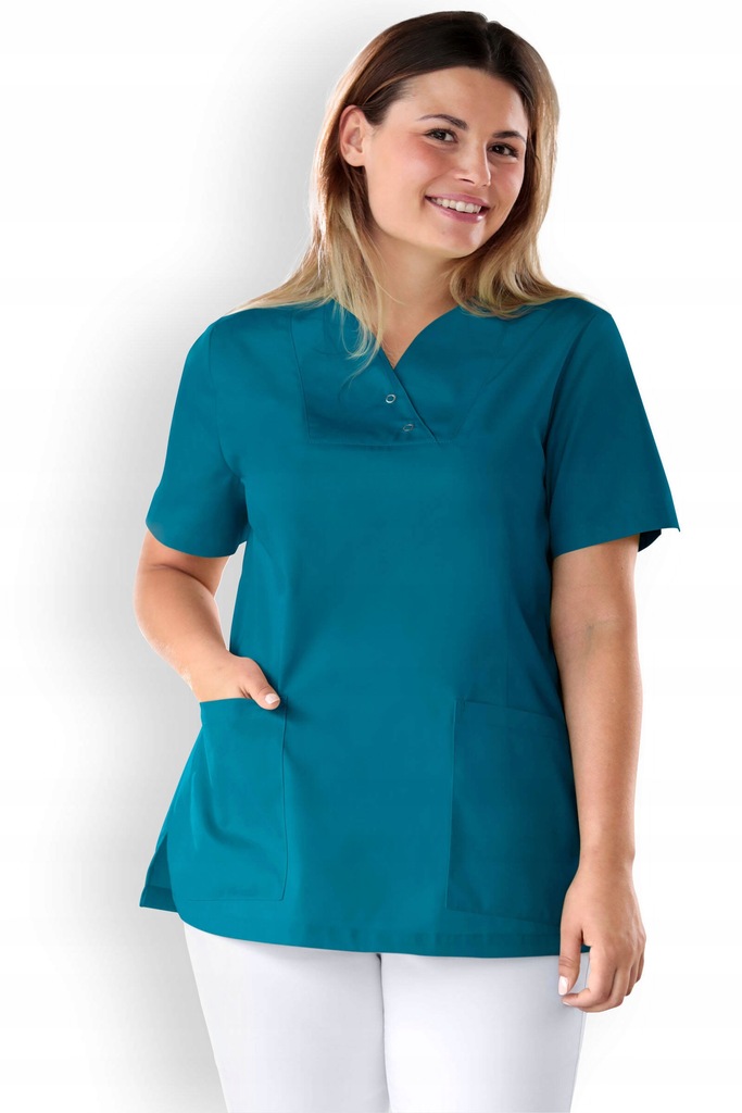 Tunika damska o dopasowanym kroju - z zatrzaskami R.XL